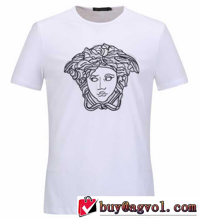 2色可選 ヴェルサーチ VERSACE 半袖Tシャツ 2017春夏 爆買い定番人気