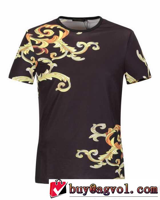 ヴェルサーチ VERSACE 17春夏 半袖Tシャツ 2色可選 デザイン性の高い