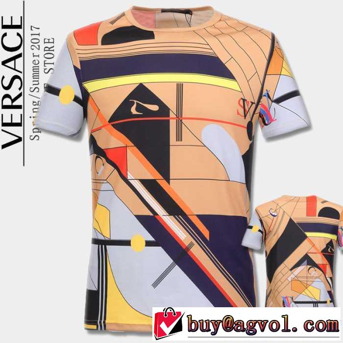 半袖Tシャツ 2017春夏 ファッション 人気 ヴェルサーチ VERSACE