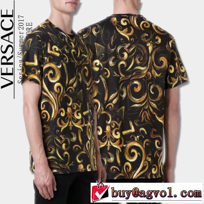 ヴェルサーチ VERSACE 半袖Tシャツ 2017春夏 大絶賛の履き心地!
