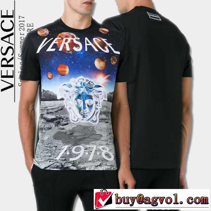 人気ブランド  半袖Tシャツ 17春夏 ヴェルサーチ VERSACE