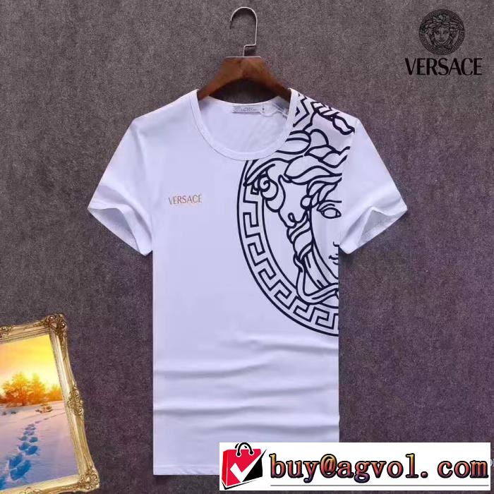 人気激売れ 3色可選 2017春夏 VERSACE ヴェルサーチ シンプル 半袖Tシャツ 値下げ！