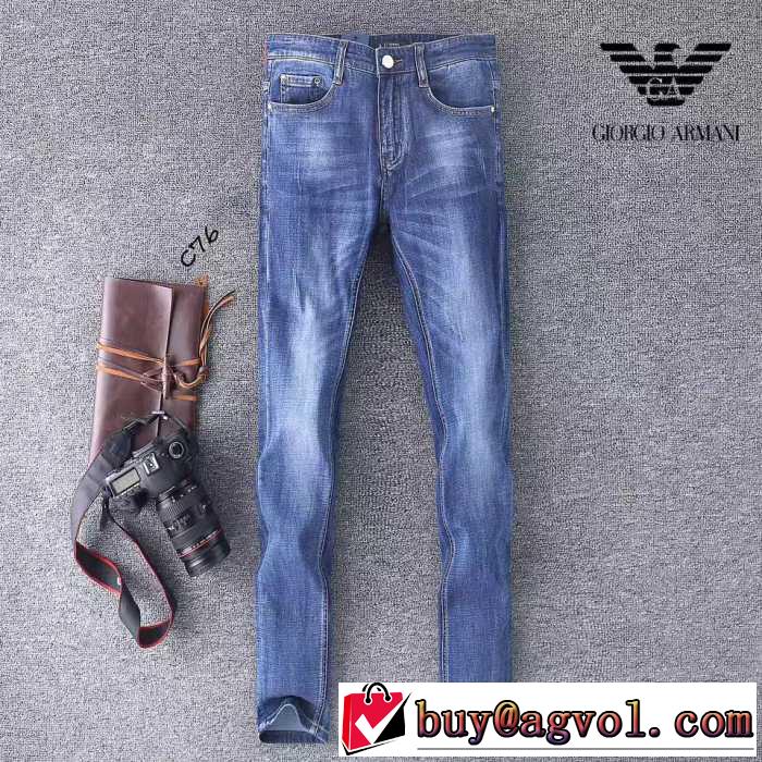 追跡あり☆入手困難!! アルマーニ ARMANI 足長効果のある 2017春夏 ジーンズ