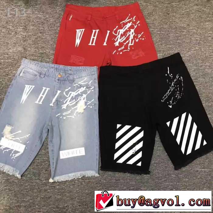 3色可選 2017春夏 オフホワイト OFF-WHITE ショートパンツ ジーンズ 豊富なサイズ