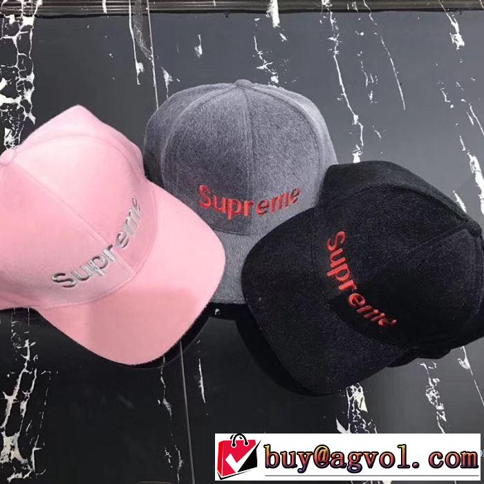 キャップ 3色可選 2017秋冬 シュプリーム SUPREME 抜群の雰囲気が作れる!