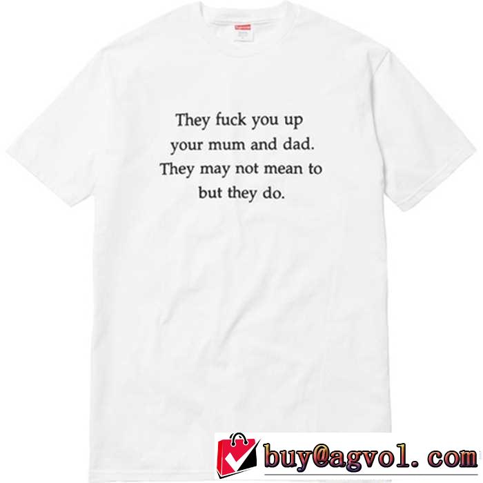 supreme fuck you up tee 目玉商品  2色可選 クールビズ 17春夏 半袖Tシャツ
