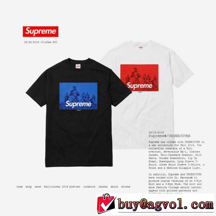 半袖Tシャツ supreme X Undercover 17SS 2色可選 大好評♪