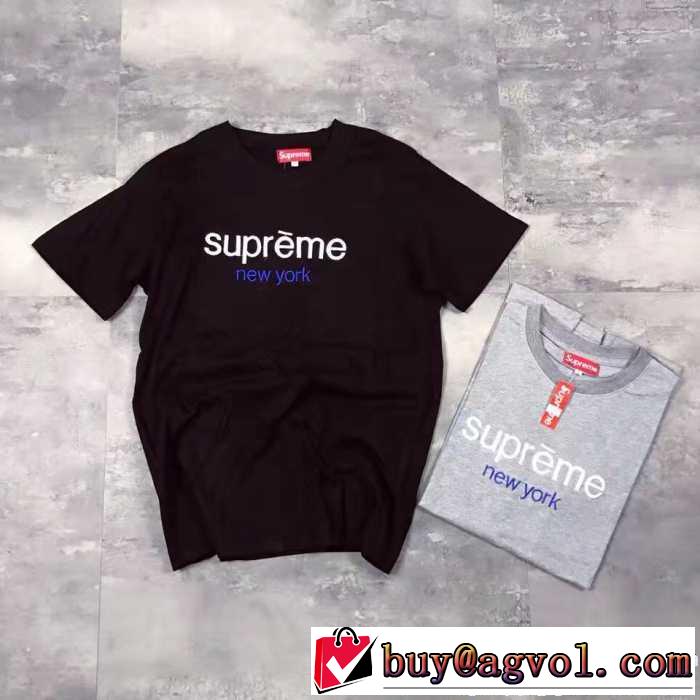 耐久性のある 2017春夏 半袖Tシャツ 人気 ランキング Supreme x new york  2色可選