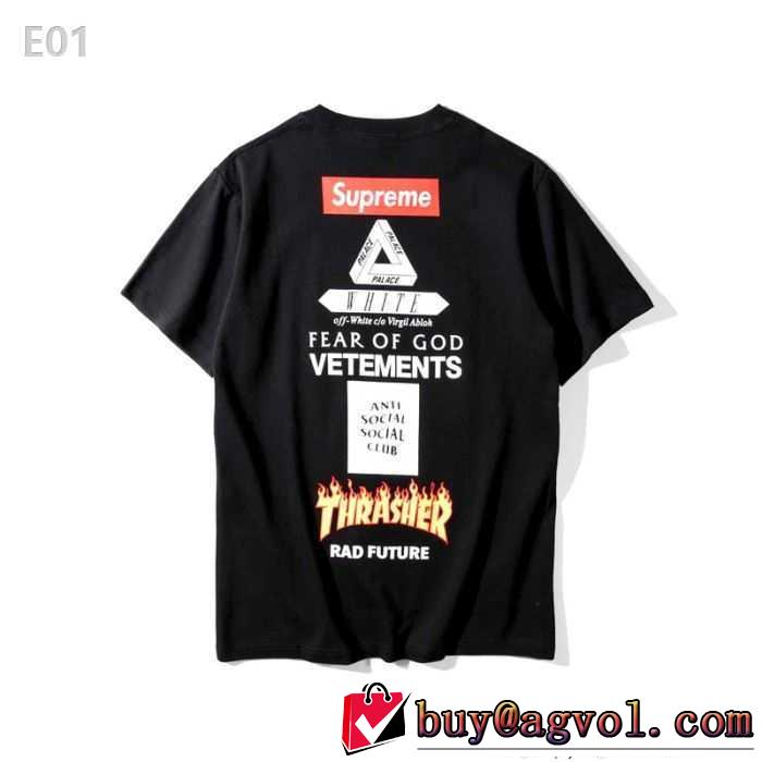  Supreme スタイルアップ効果 お得100%新品2017最新入荷半袖Tシャツ 3色可選