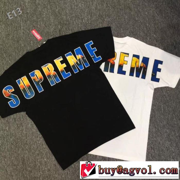 高級感ある 半袖Tシャツ 体の運動機能を助け  2017春夏 シュプリーム SUPREME 2色可選