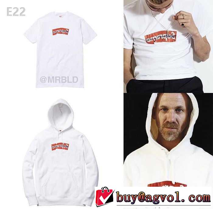 2017年春夏新作限量Supreme 個性的 17ss BOX LOGO BOGO  パーカー 爆買い大得価 2色可選男女兼用