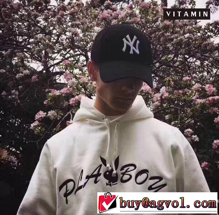 4色可選 Supreme Play boy Hooded Sweatshirt 2017秋冬 上品上質 フード付きコート