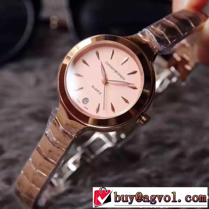 アルマーニ ARMANI2017 女性用 大人気☆NEW!! 33mm*8mm ミネラル水晶ガラス