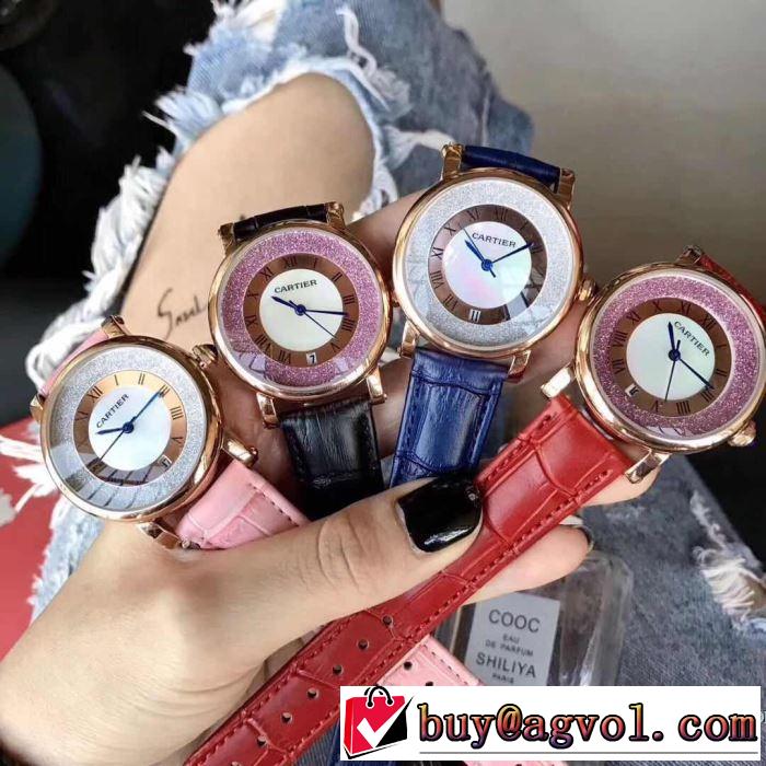ムダな装飾を排したデザイン カルティエ CARTIER 2017新作 女性用腕時計 多色可選