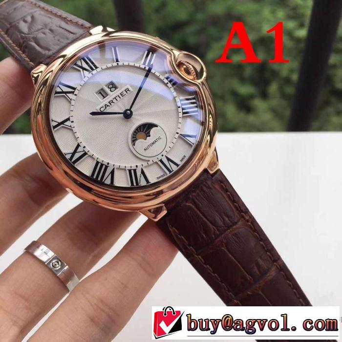 お得HOT カルティエ CARTIER 2017大好評 機械式（自動巻き）ムーブメント 男性用腕時計 多色可選