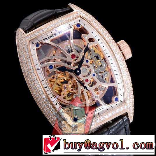 サイズ豊富 FRANCK MULLER 2017春夏 男性用腕時計 多色選択可 透かし彫りムーブメント