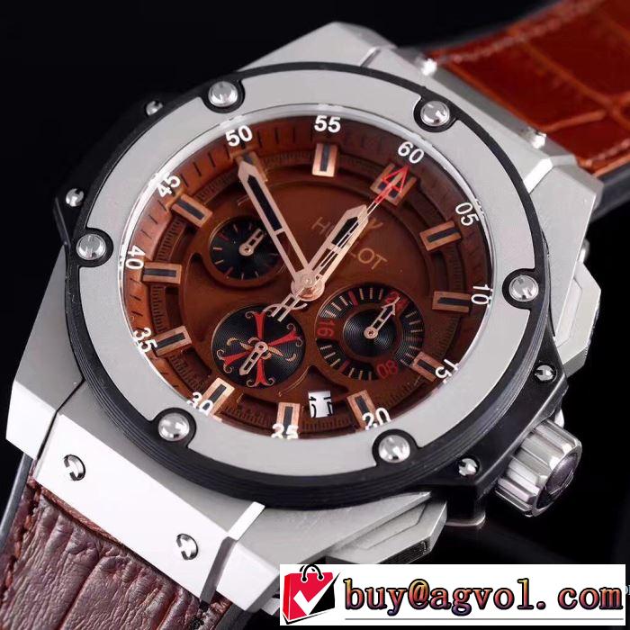 驚きの破格値2017 超人気専門店ウブロ HUBLOT 男性用腕時計ミネラルガラス 3色選択可45mm*13mm