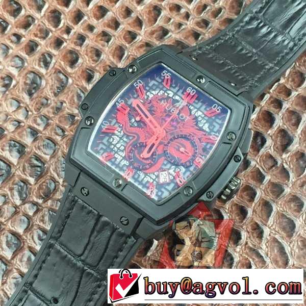 高評価の人気品 2017春夏 ウブロ HUBLOT 6針クロノグラフ 男性用腕時計 多色選択可