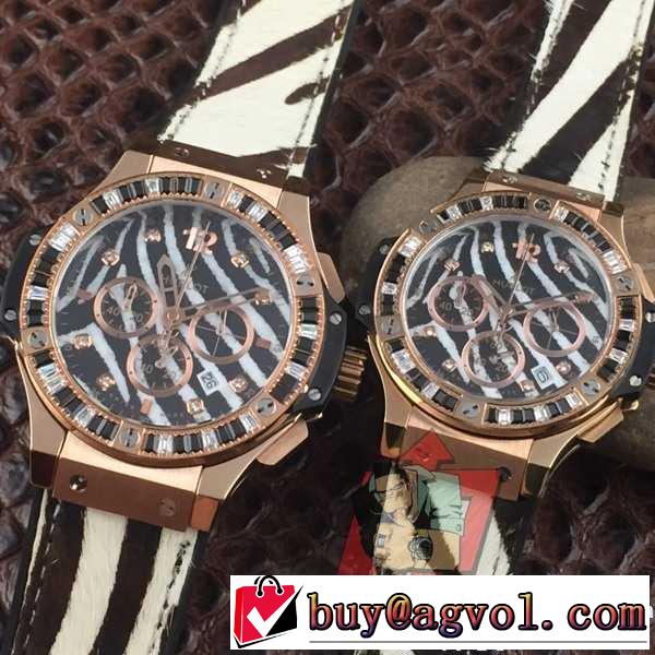 人気雑誌掲載 2017春夏 ウブロ HUBLOT 恋人腕時計 3色可選 ラバー