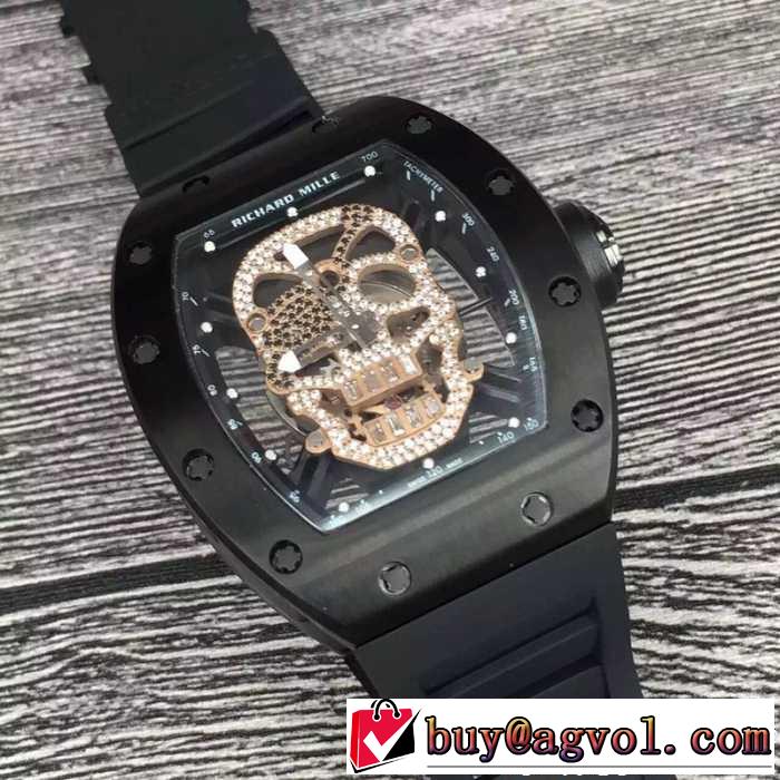 2017春夏 人気商品登場 リシャールミル RICHARD MILLE 上級男性用腕時計 透かし彫りムーブメント
