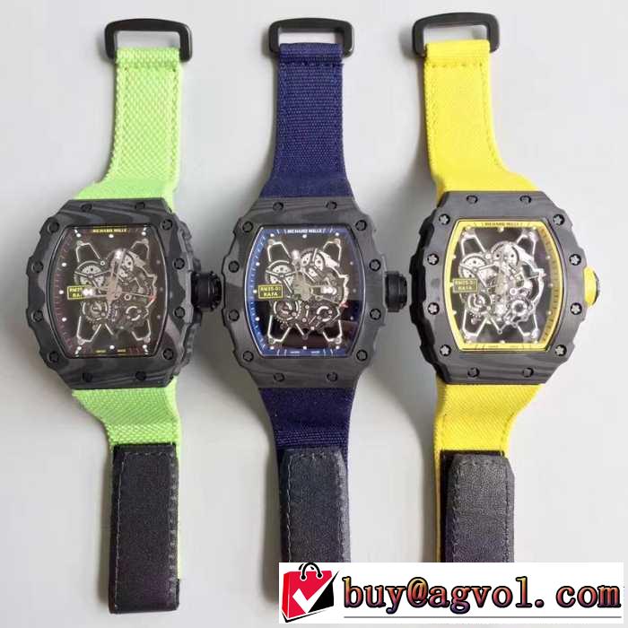 着心地抜群 2017春夏 RICHARD MILLE 上級男性用腕時計 多色選択可
