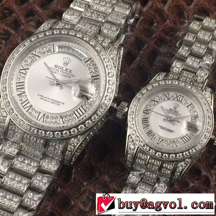 海外セレブ定番愛用 2017春夏 ロレックス ROLEX ダイヤベゼル 恋人腕時計