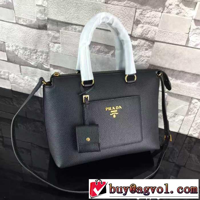 手持ち&ショルダー掛け プラダ PRADA  多色選択可 上品な輝きを放つ形 17新作