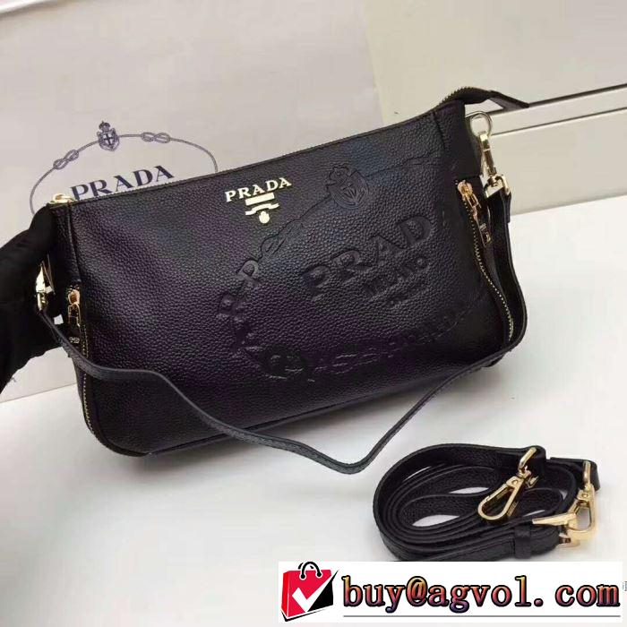 2色可選 手持ち&ショルダー掛け 2017新作 プラダ PRADA 海外セレブ定番愛用
