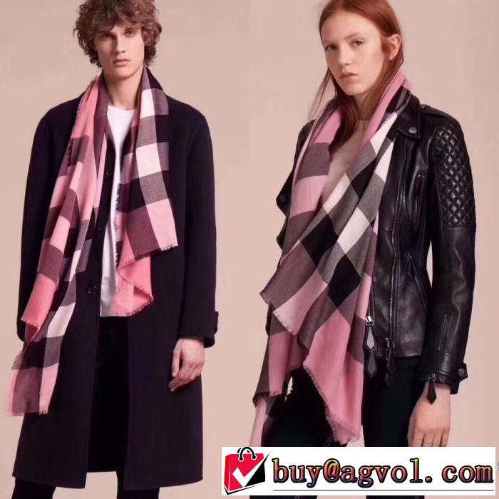 大満足 2017新款 あったか発熱 バーバリー BURBERRYロングマフラー 3色選択可
