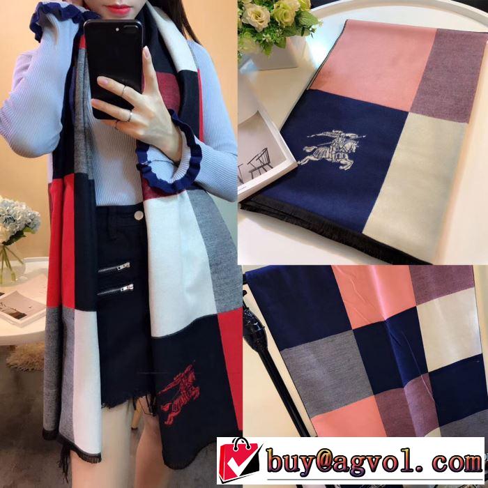 ロングマフラー 4色選択可持ち運びしやすい バーバリー BURBERRY2017秋冬季長く愛用できる