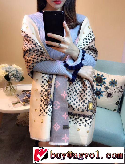 大人っぼい 2017新款 あったか発熱ロングマフラー 3色選択可 ルイ ヴィトン LOUIS VUITTON