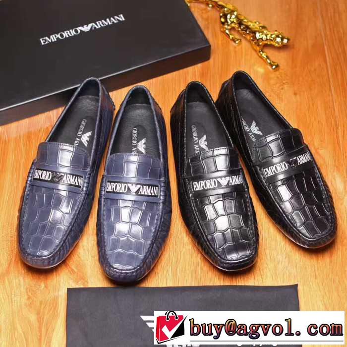  アルマーニ ARMANI 新商品! 20172色可選 人気商品 カジュアルシューズ 足馴染みのいい