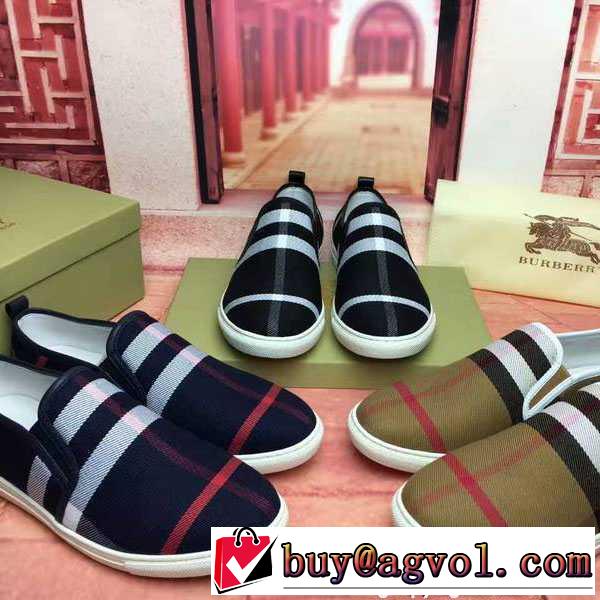 BURBERRY バーバリー スリップオン 3色可選 スタイリッシュな印象