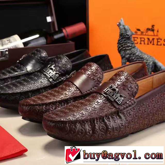 2017春夏 エルメス 風合いが出る HERMES カジュアルシューズ 2色可選 防水機能に優れ