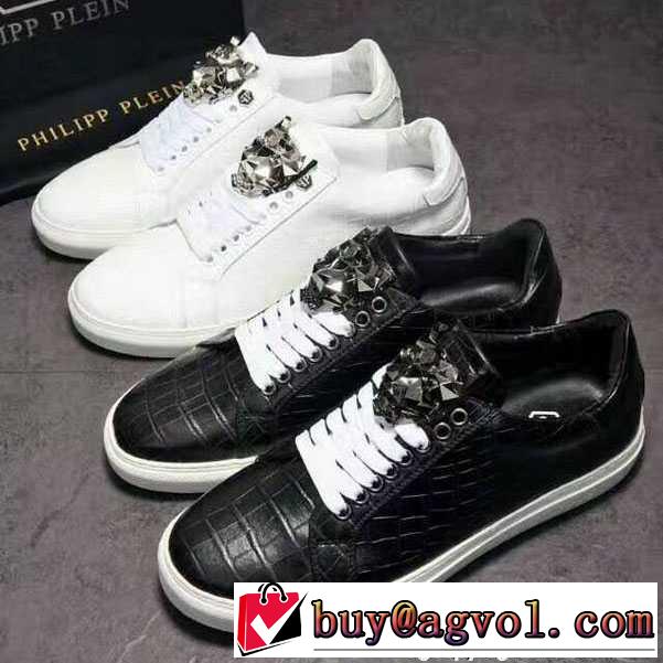 2017春夏 爆買い豊富な 2色可選PHILIPP PLEIN 個性派  激安大特価得価 フラットシューズ