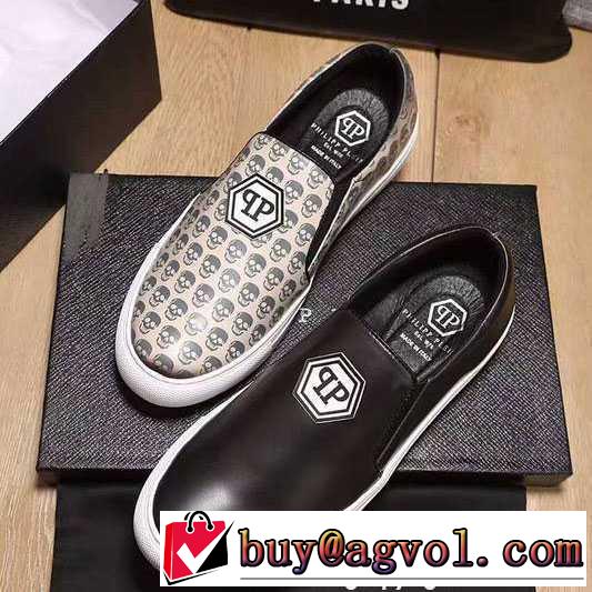  2017春夏 海外セレブ定番愛用フィリッププレイン PHILIPP PLEIN フラットシューズ 2色可選 大満足