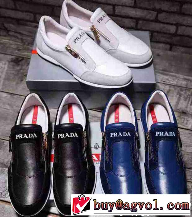 高級感ある 2017春夏 プラダ PRADA カジュアルシューズ 3色可選