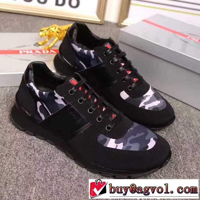 プラダ PRADA スニーカー HOT本物保証 2017 ナチュラルな素材感