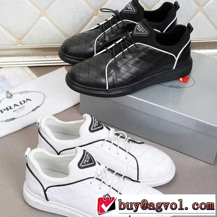 2色可選 プラダ PRADA スニーカーお得大人気 2017春夏 