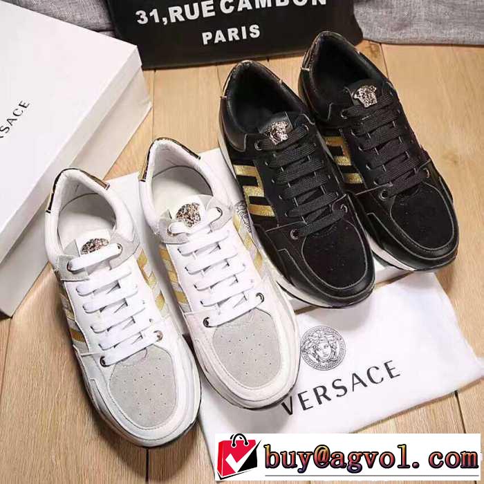 大人気☆NEW!! 2017春夏 ヴェルサーチ VERSACE スニーカー 2色可選