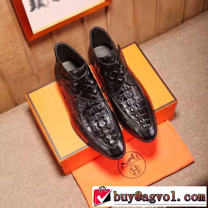  HERMES ビジネスシューズ高品質 2017 エルメス 優しい履き心地