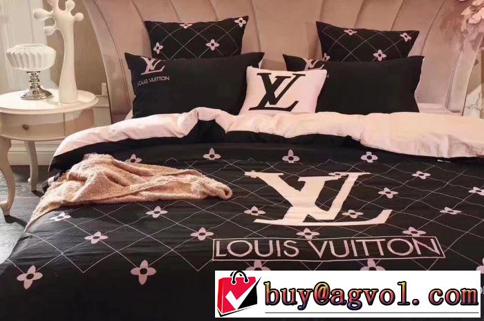 ルイ ヴィトン LOUIS VUITTON 寝具セット 2017秋冬 4点セット 大人キレイに仕立てる