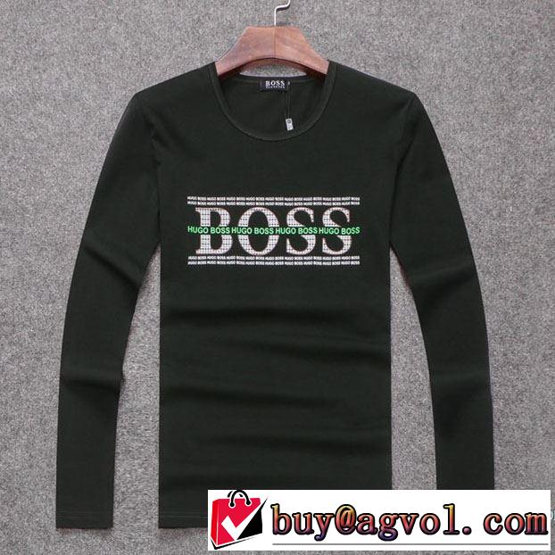 長袖Tシャツ ヒューゴボス HUGO BOSS 3色可選 2017秋冬 落ち着いた感覚