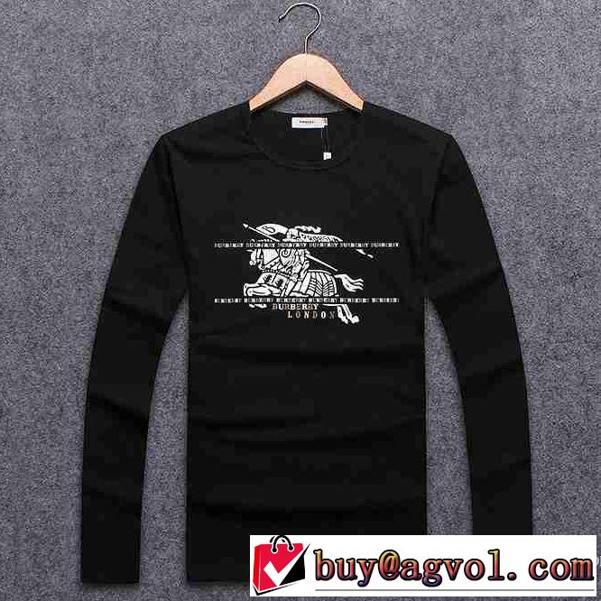 バーバリー BURBERRY 2017春夏 お洒落自在 長袖Tシャツ 3色可選
