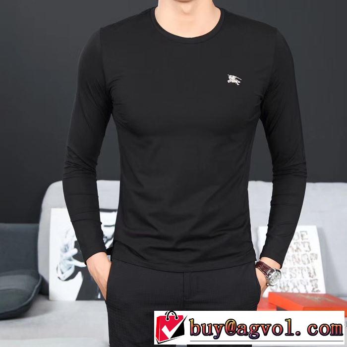 バーバリー BURBERRY 3色可選 2017秋冬 長袖Tシャツ 海外セレブ愛用