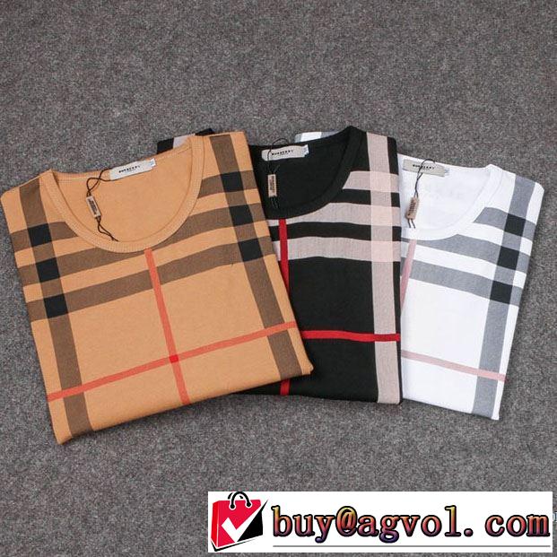 3色可選 2017秋冬 長袖Tシャツ バーバリー BURBERRY お洒落に魅せる