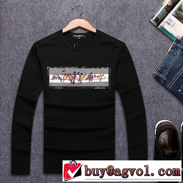 3色可選 長袖Tシャツ 存在感のある 2017春夏 ドルチェ＆ガッバーナ Dolce&Gabbana