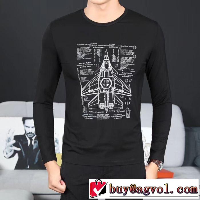 長袖Tシャツ 2017秋冬 フィリッププレイン PHILIPP PLEIN 海外セレブ定番愛用 3色可選
