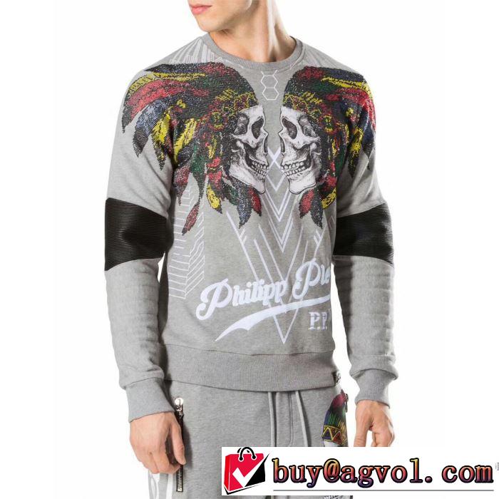 超目玉 フィリッププレイン 爆買い2017 PHILIPP PLEIN プルオーバーパーカー2色可選