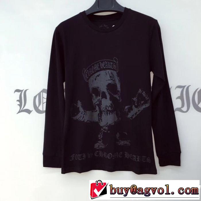 期間限定SALEクロムハーツ秋冬トレンド CHROME HEARTS人気デザインで欲しい  長袖/Tシャツ